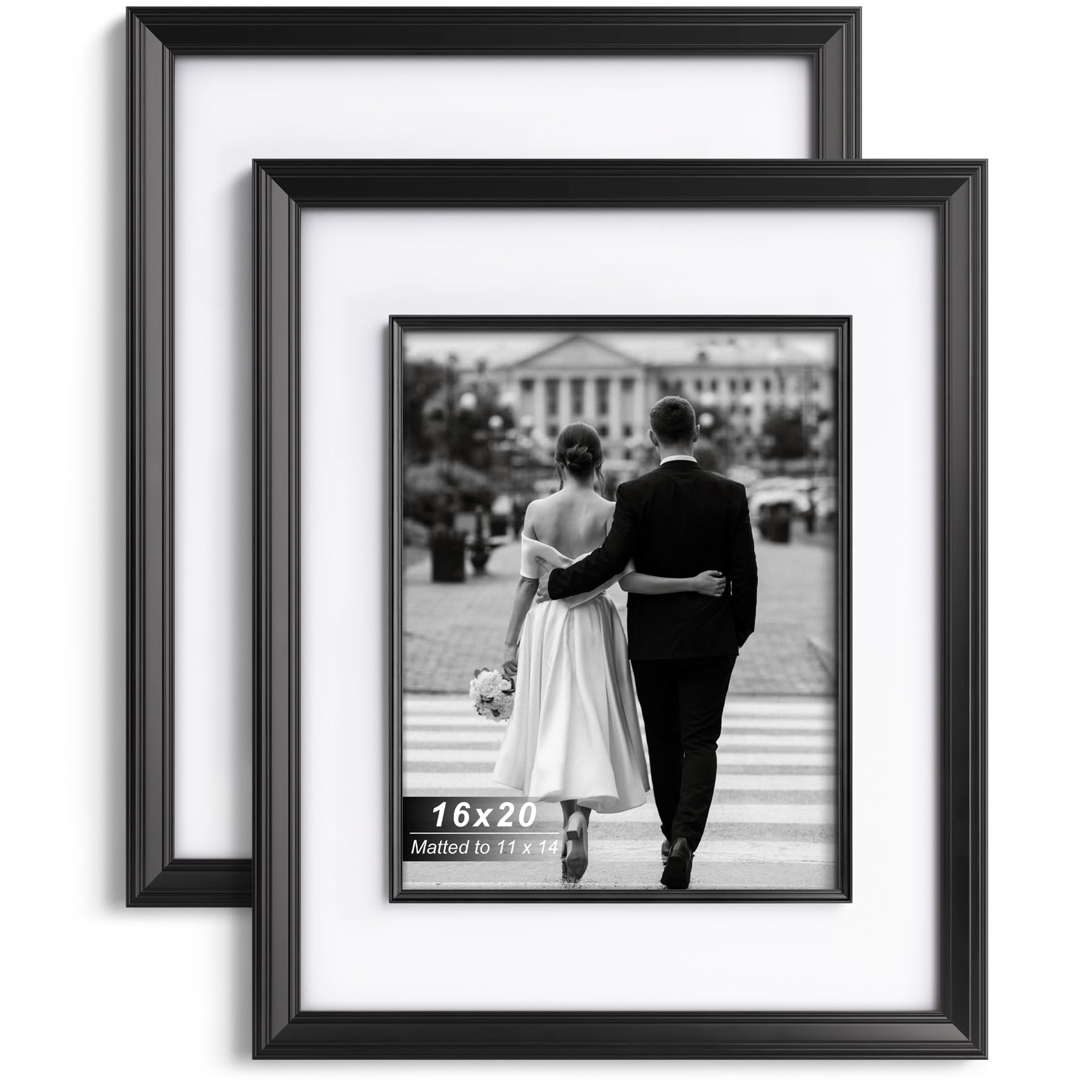 Amazon.com - Yaetm 16x20 Black Picture Frames with Decorative